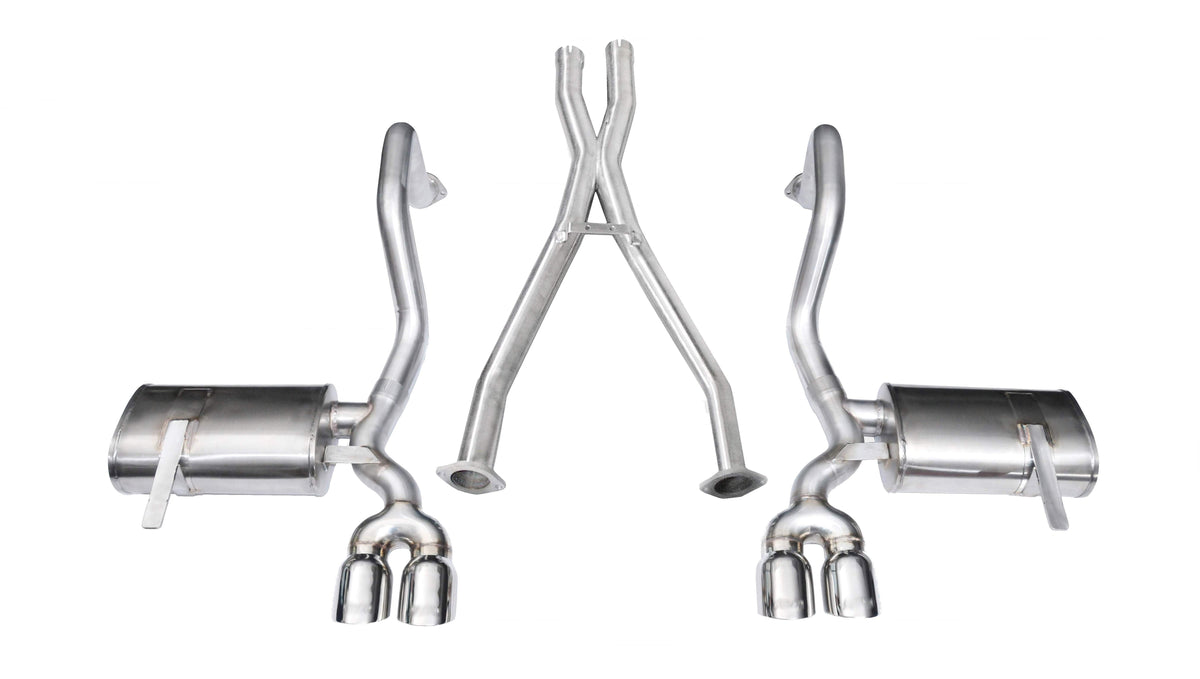 CORSA Xtreme 2.5 in Cat-Back 3.5 in Twin Tips for 1997-2004 Chevrolet Corvette C5 5.7L V8 (14114)