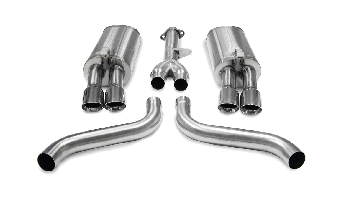CORSA Sport 2.5 in Cat-Back 3.5 in Twin Tips for 1986-1991 Chevrolet Corvette C4 5.7L V8 L98 (14115)