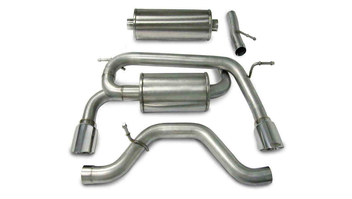 CORSA Sport 3.0 in Cat-Back 4.0 in Single Tips for 2006-2008 Hummer H3 3.5L (14212)