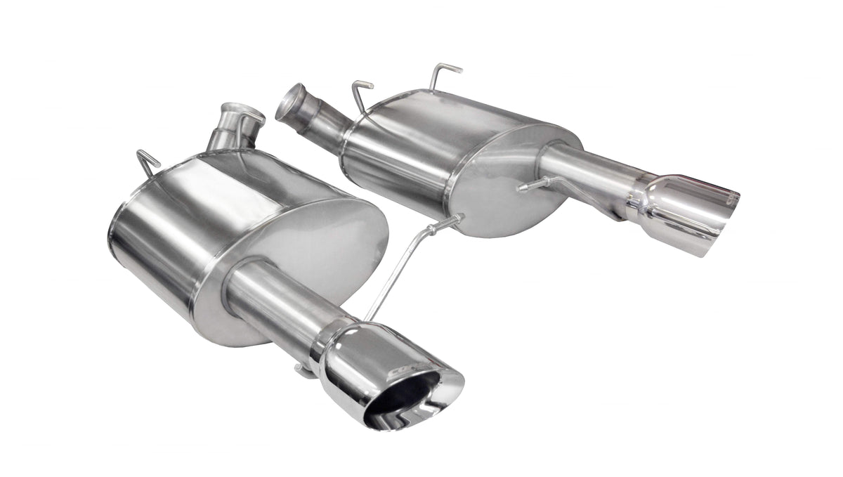 CORSA Xtreme, Sport 3.0 in Axle-Back 4.0 in Single Tips for 2011-2014 Ford Mustang GT 5.0L V8 (14317)