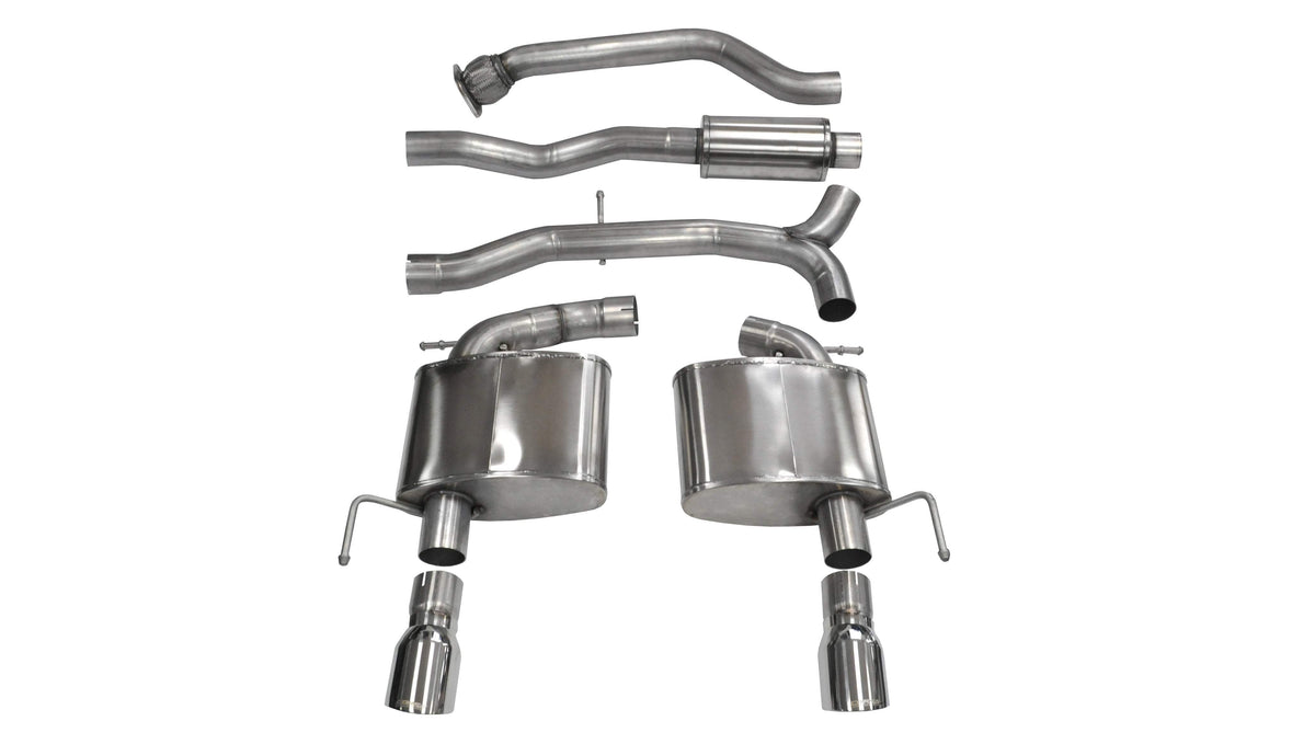 CORSA Sport 3.0 in Cat-Back 4.0 in Tips for 2013-2019 Cadillac ATS 2.0L Turbo Automatic - Coupe (14888)