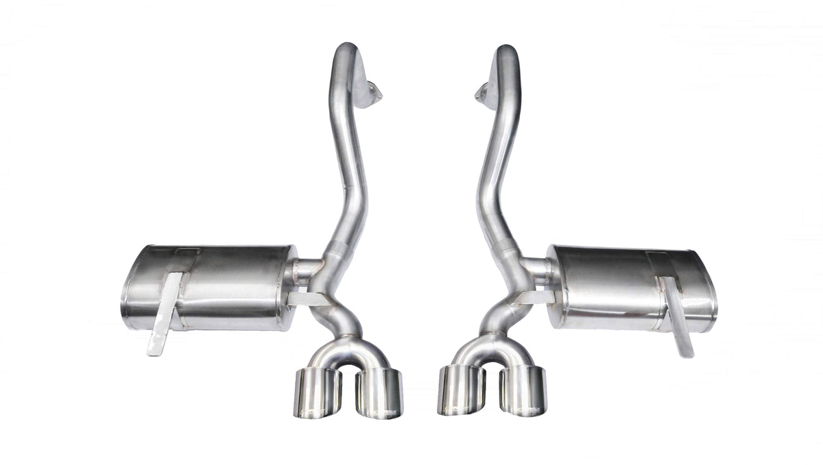 CORSA Xtreme 2.5 in Axle-Back 4.0 in Twin Tips for 1997-2004 Chevrolet Corvette C5 5.7L V8 (14961)