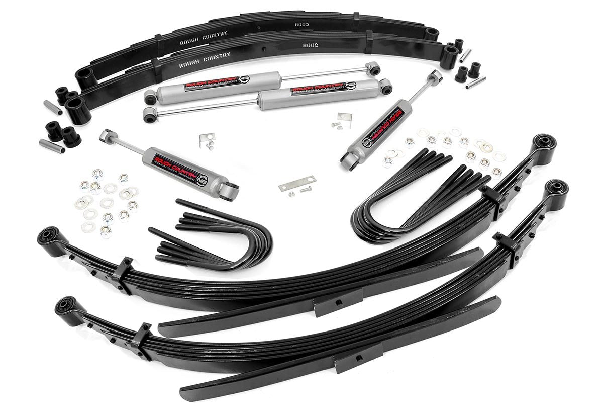 Rough Country 2 Inch Lift Kit | 52 Inch RR Springs | Chevy Half-Ton Suburban/K5 Blazer (88-91)