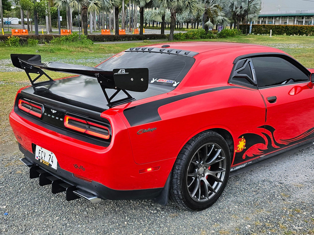 GTC-300 67" Carbon Fiber Adjustable Wing-2008-2015 Dodge Challenger