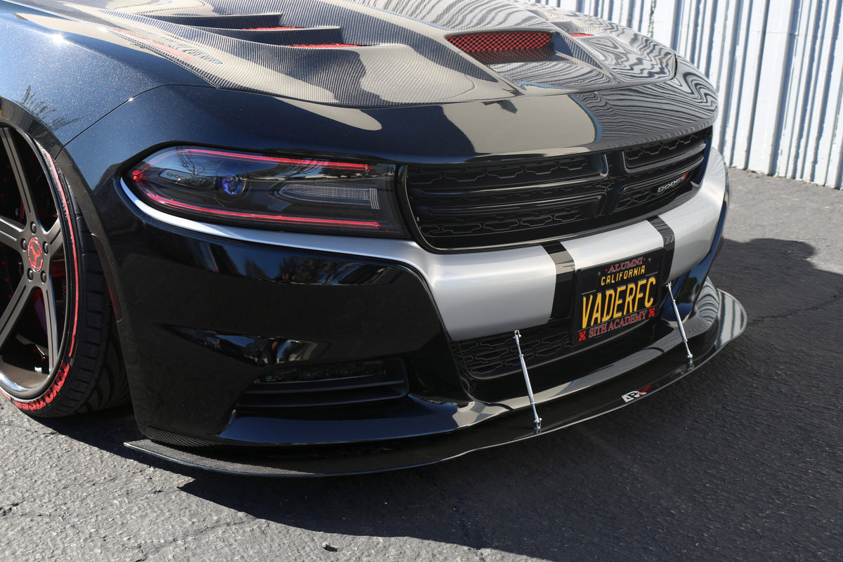 Dodge Charger RT/ SXT Carbon Fiber Front Wind Splitter 2015 - 2018