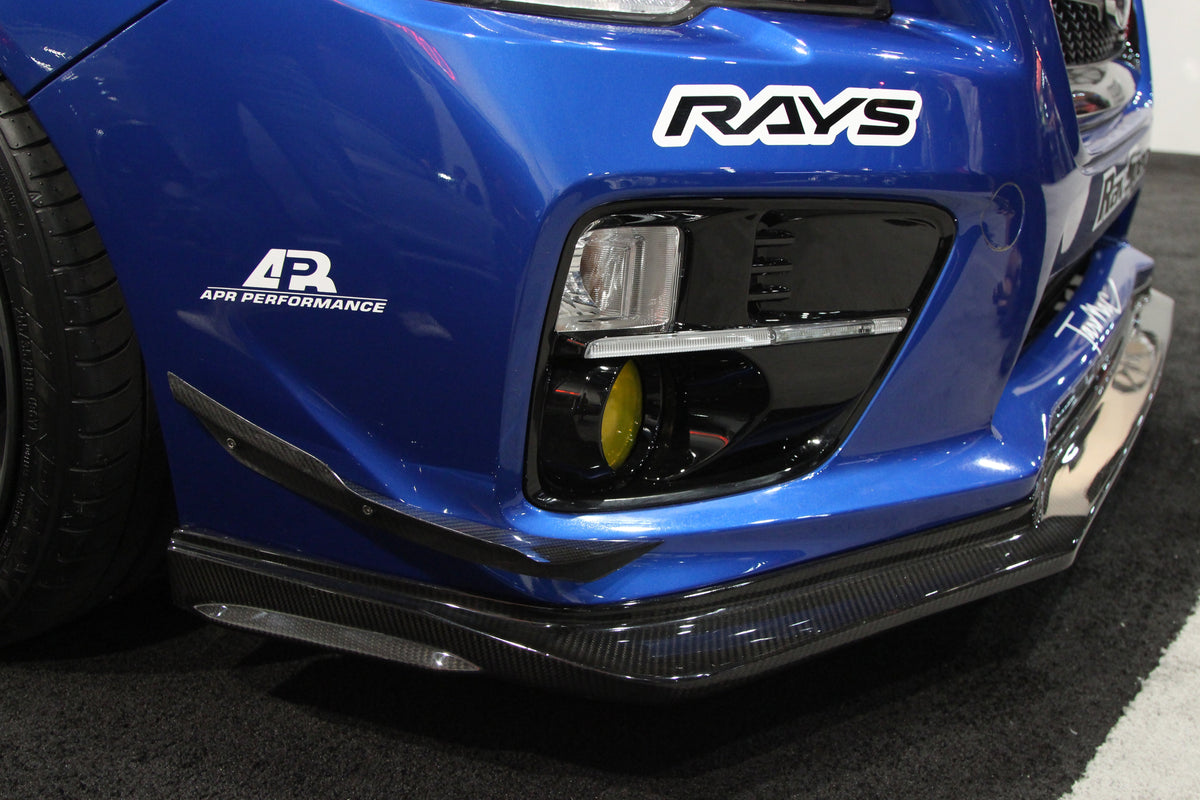 Carbon Fiber Front Bumper Canards ( Bottom)- 2015-2017 Subaru WRX STI