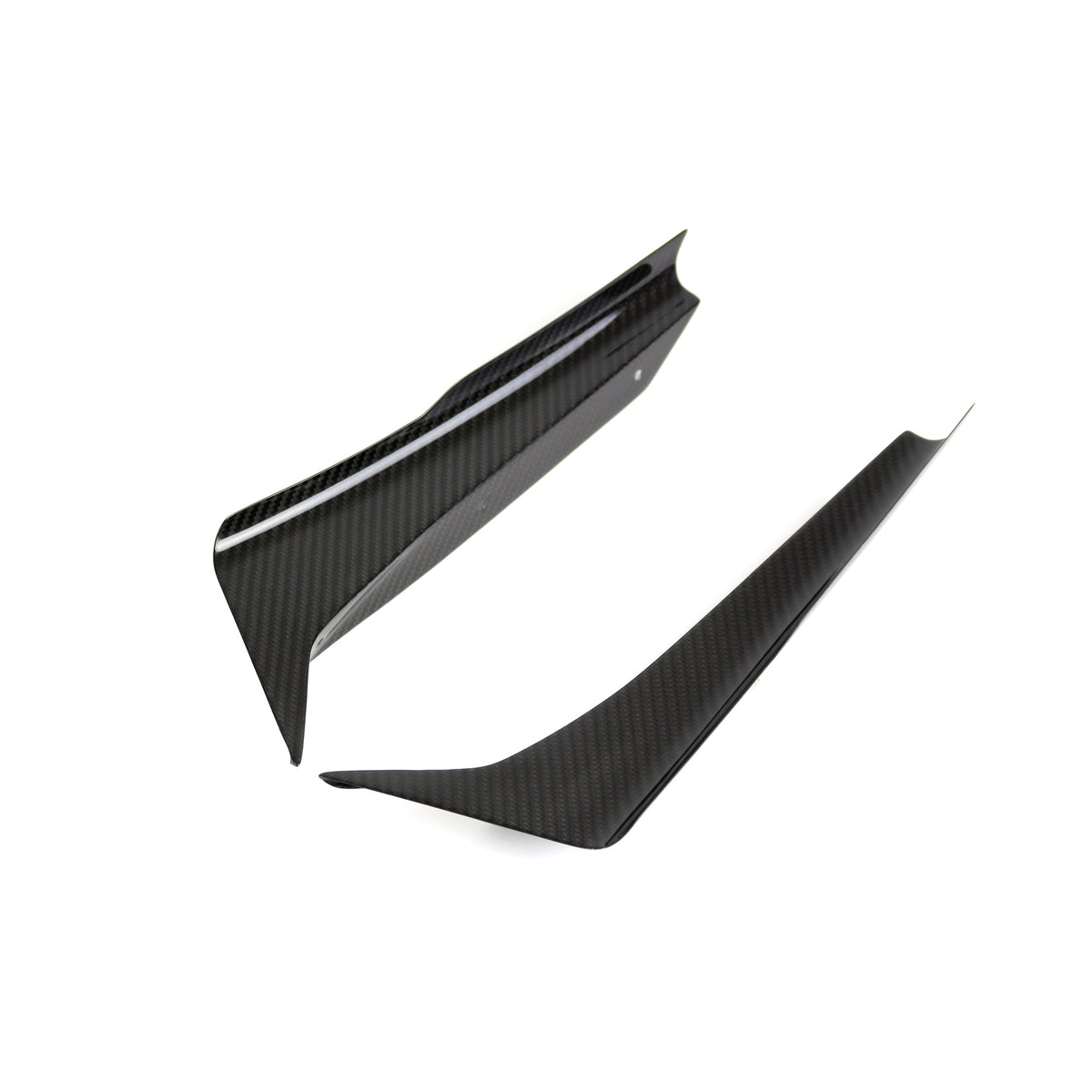 Carbon Fiber Front Bumper Canards (Bottom)- 2018-2021 Subaru WRX STI