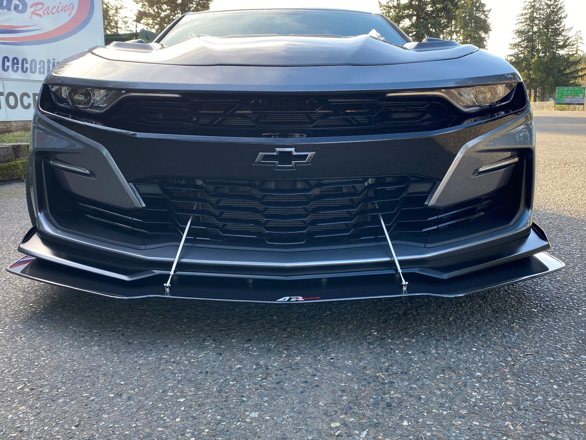 Carbon Fiber Front Wind Splitter-2019-2024 Chevrolet Camaro SS 1LE