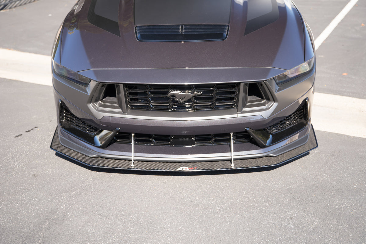 Carbon Fiber Front Wind Splitter- Ford Mustang Dark Horse Base 2024 - 2024