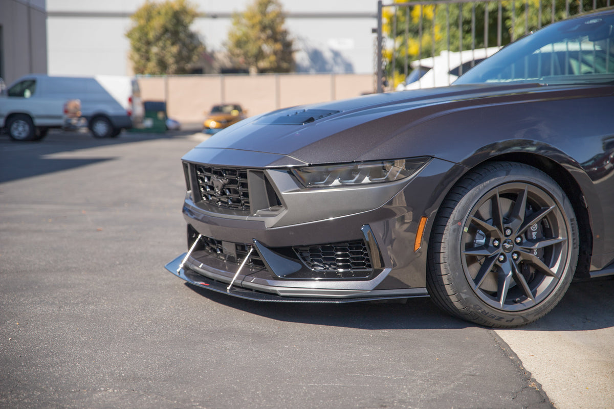 Carbon Fiber Front Wind Splitter- Ford Mustang Dark Horse Base 2024 - 2024