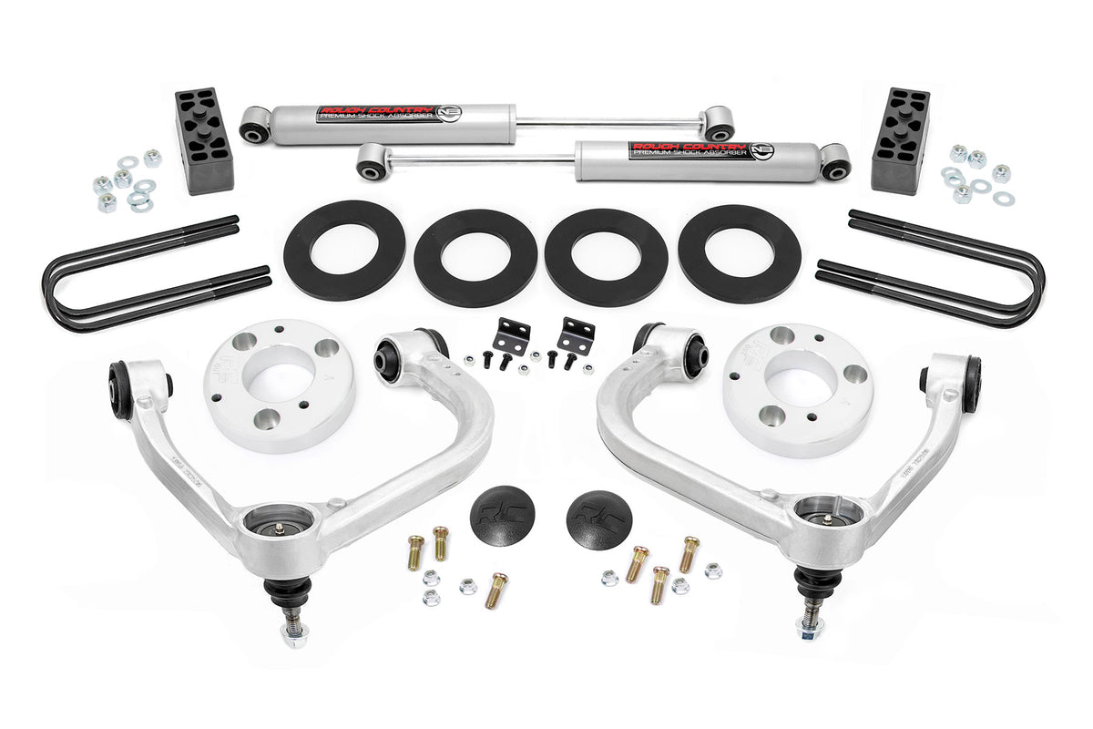 Rough Country 3 Inch Lift Kit | Forged UCA | Ford F-150 2WD (2021-2026)