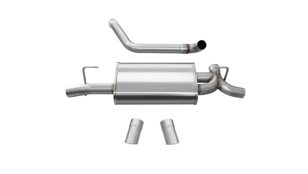 CORSA Sport, Touring 2.5 in Axle-Back Turn Downs for 2018-2025 Jeep Wrangler JLU / JL 3.6L V6 (21013)