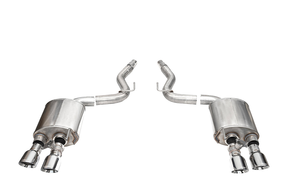 CORSA Sport Valved 3.0 in Axle-Back 4.5 in Slash Tips for 2024 Ford Mustang Dark Horse 5.0L V8 - Fastback w/ Valves (21267)