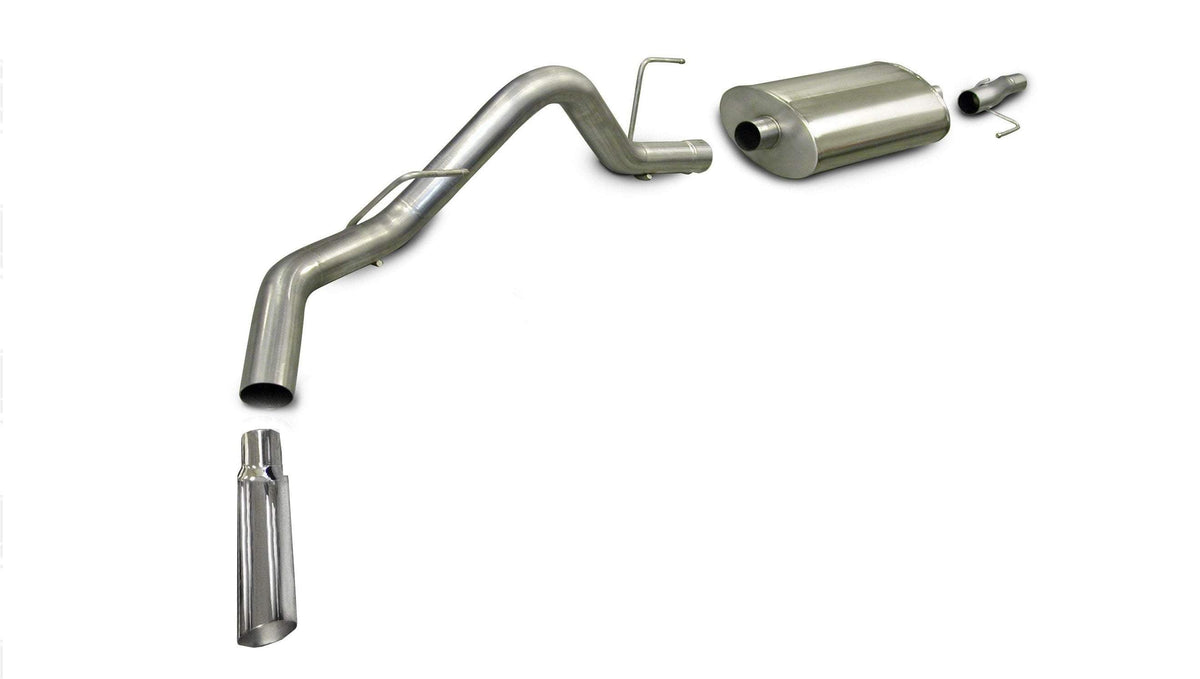 CORSA Sport 3.0 in Cat-Back SSE 4.0 in Single Tip for 2009-2010 Ford F-150 4.6L V8 - 126" Wheelbase (24310)