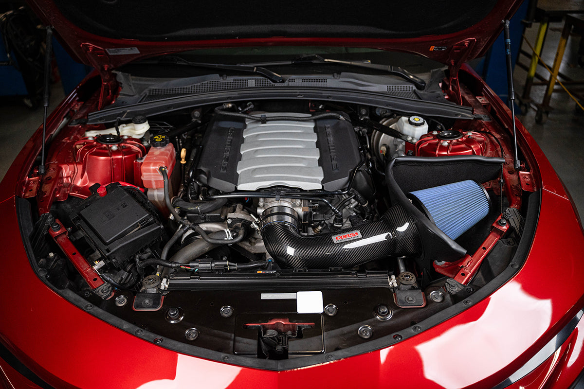 CORSA 2016-2024 Chevrolet Camaro SS Carbon Fiber Air Intake System (44018D / 44018)