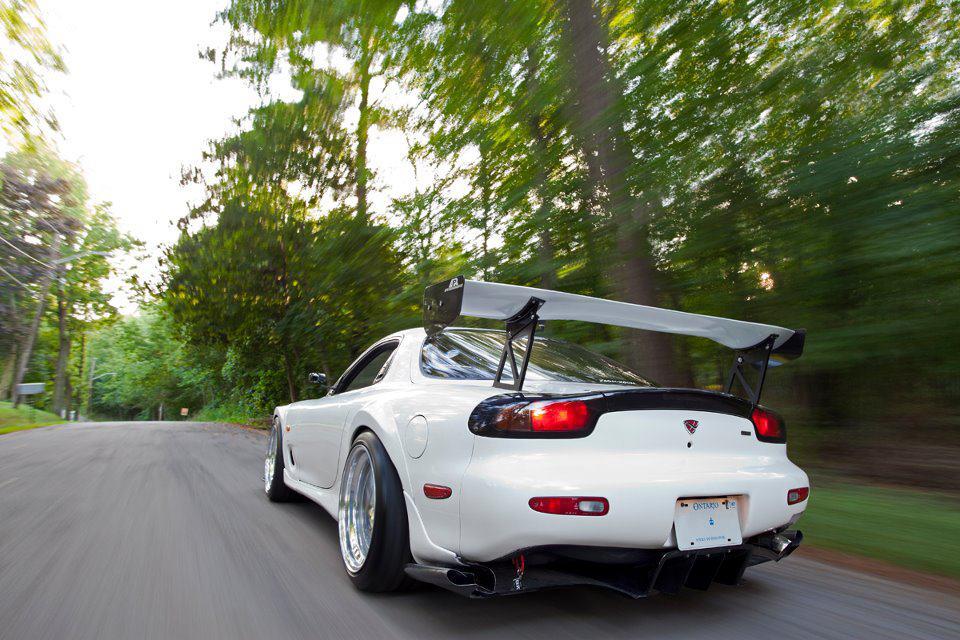 GTC-300 Carbon Fiber Adjustable Wing - Mazda RX7 FD