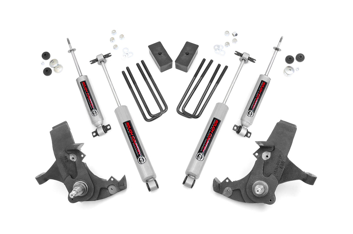 Rough Country 4 Inch Lift Kit | Chevy/GMC 1500 Truck & SUV 2WD (1988-1999)
