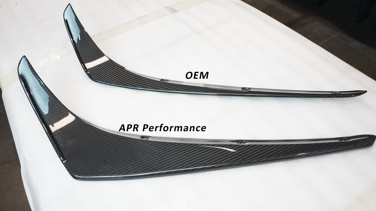 Carbon Fiber Front Bumper Canards-2020 Mercedes-Benz AMG GTR Pro
