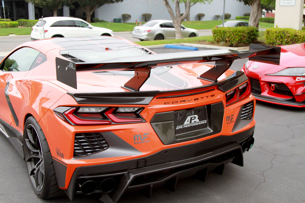 Carbon Fiber Rear Diffuser-Chevrolet Corvette C8 Stingray