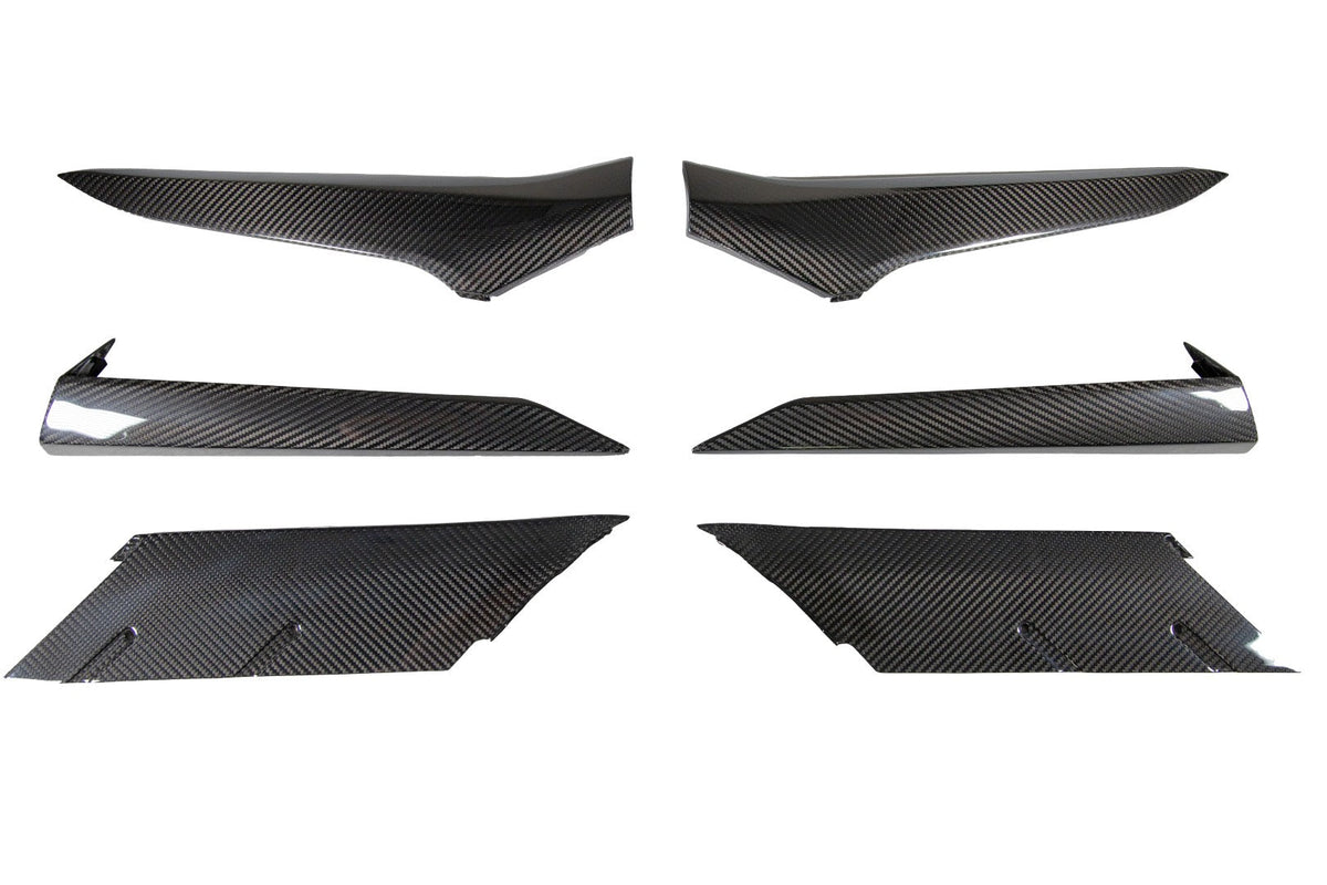Carbon Fiber Door and Quarter Panel Trims Package - Chevrolet Corvette C8 Z06, ERay, ZR1, Grand Sport