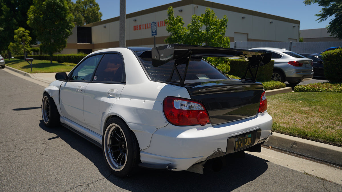 GTC-300 61" Carbon Fiber Adjustable Wing-Subaru Impreza WRX/ STI 2002-2007