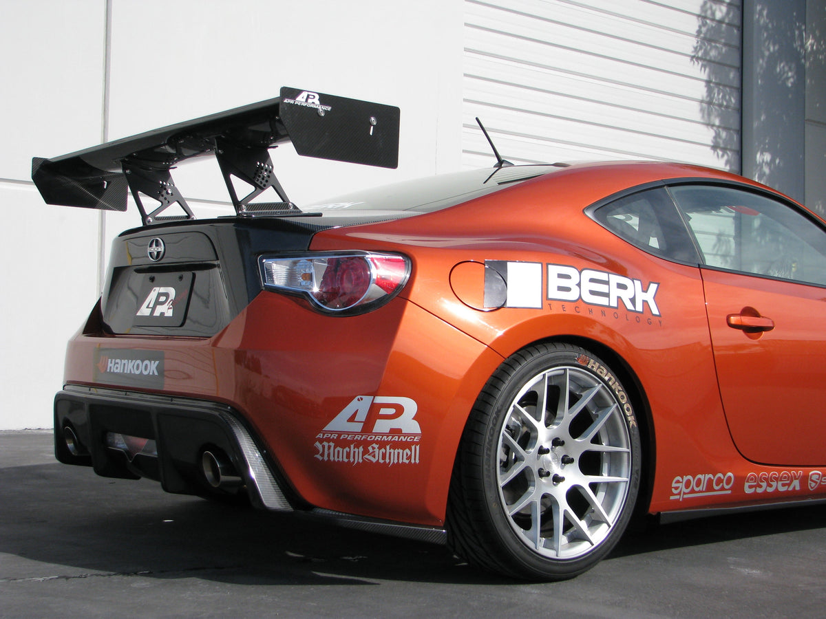 GT-250 Carbon Fiber Rear Wing w. 8" Pedestals - 2013-2021 Scion FRS / Toyota GT86/ Subaru BRZ