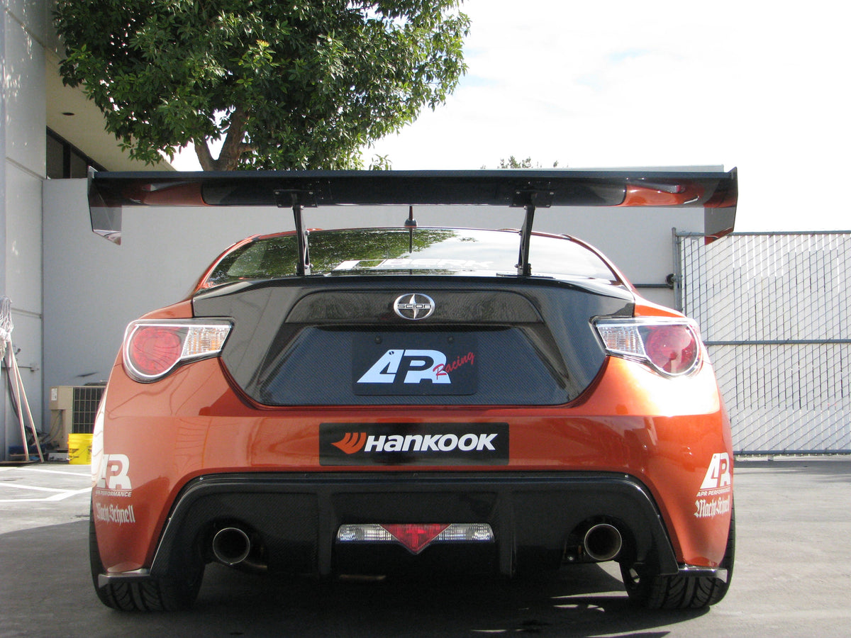 GT-250 Carbon Fiber Rear Wing w. 8" Pedestals - 2013-2021 Scion FRS / Toyota GT86/ Subaru BRZ