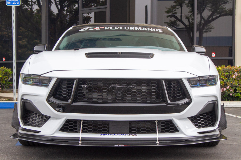 Carbon Fiber Front Bumper Canards - Ford S650 Mustang GT 2024 - Current