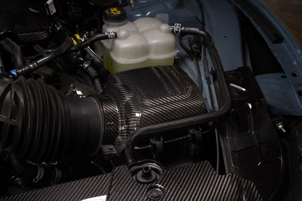 Carbon Fiber Intake Box Top Cover - Ford S650 Mustang Dark Horse 2024 - Current