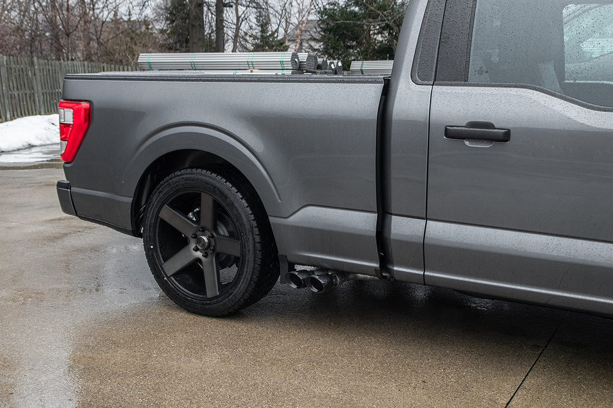 CORSA Sport 3.0 in Cat-Back Front of Tire Exit for 2021-2024 Ford F-150 EcoBoost 3.5L Turbo - SuperCrew with 6.5 FT Bed 157.2" Wheelbase (21168)