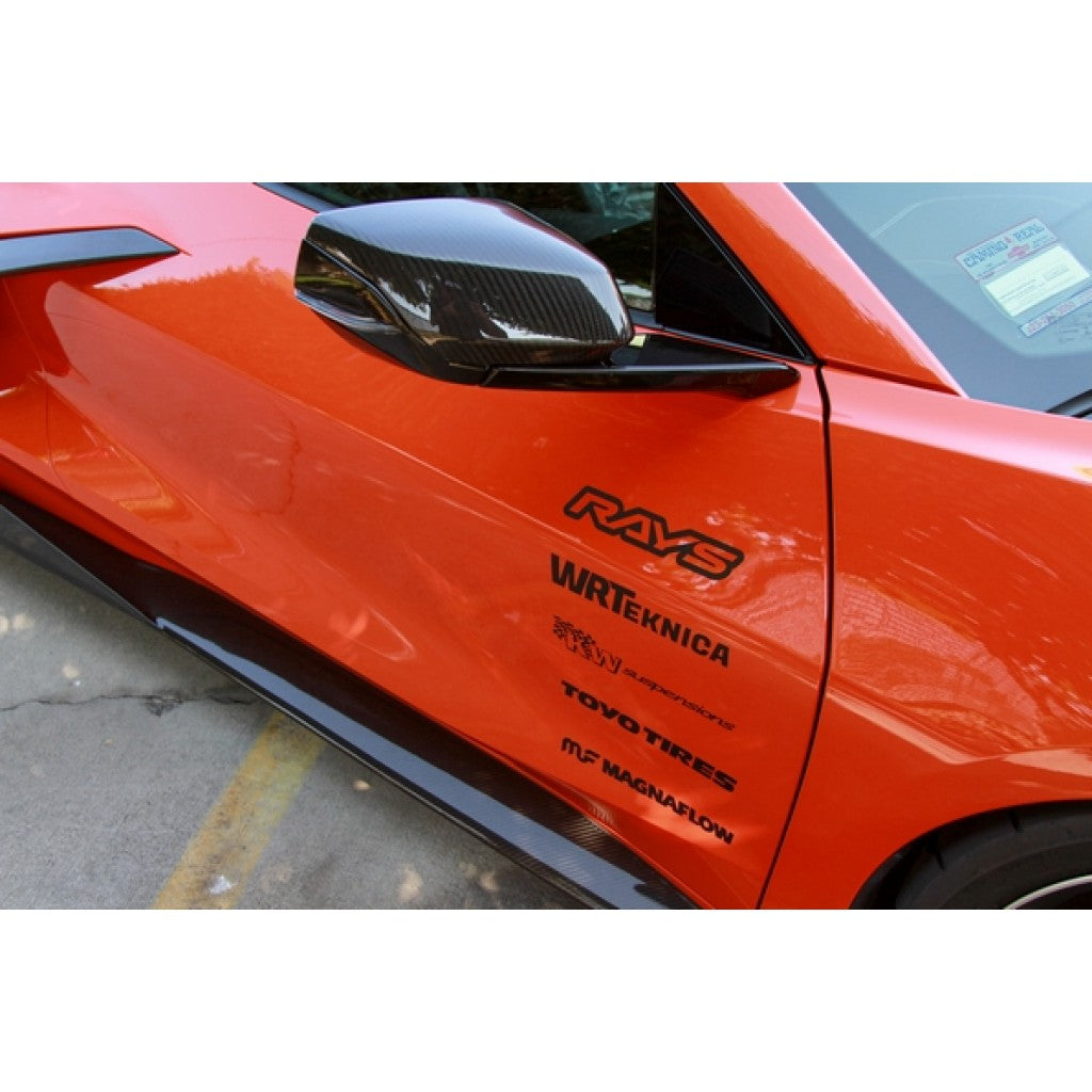 Carbon Fiber Side Rocker Extensions/ Side Skirts- Chevrolet C8 Corvette