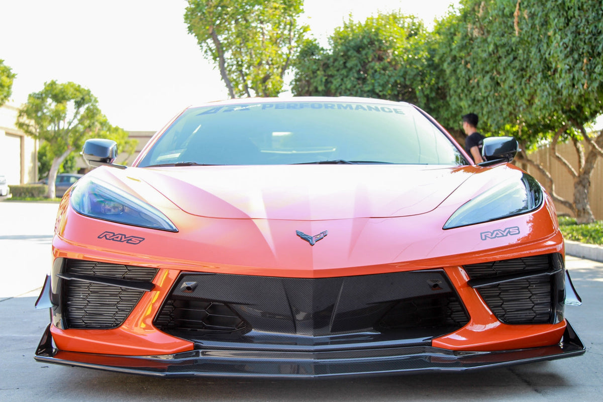 Carbon Fiber Front Bumper Center Bezel-Chevrolet Corvette C8 Stingray