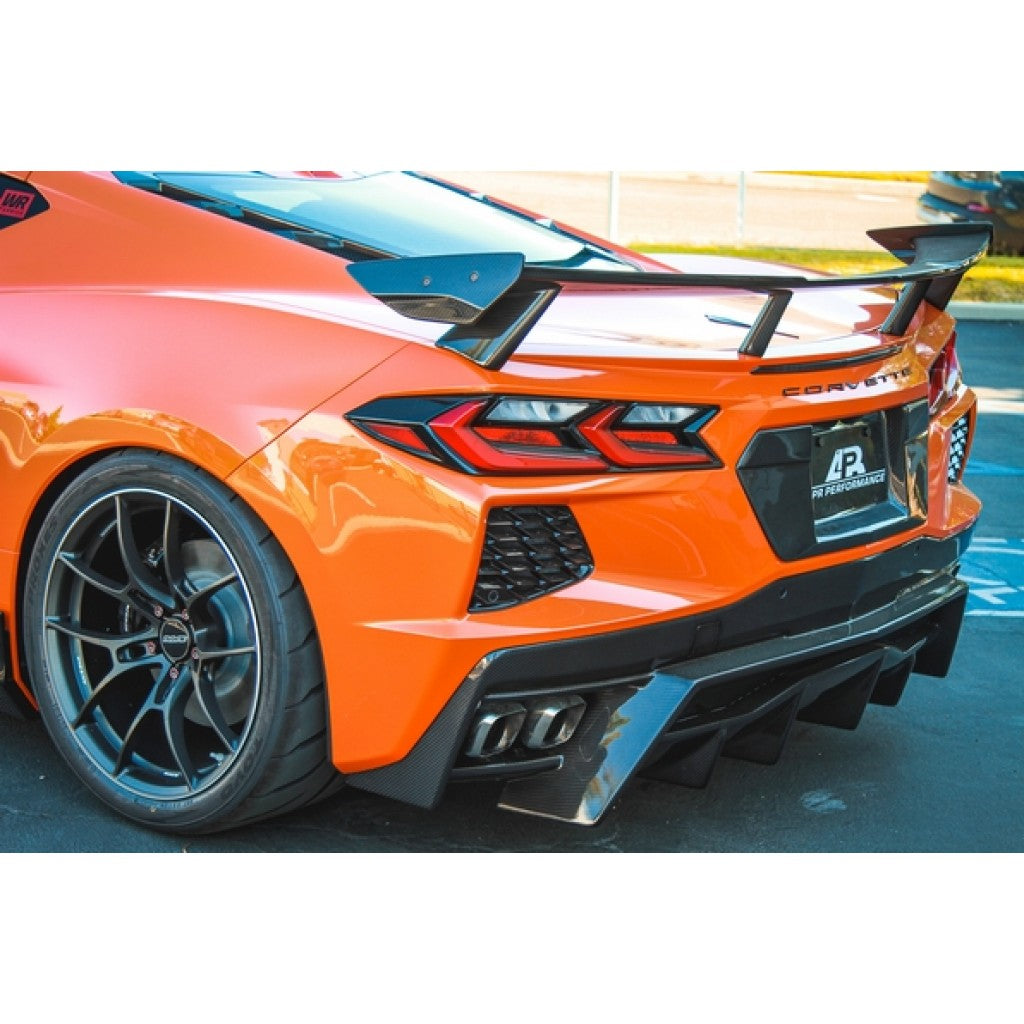 Carbon Fiber Rear High Wing- Chevrolet C8 Corvette Stingray