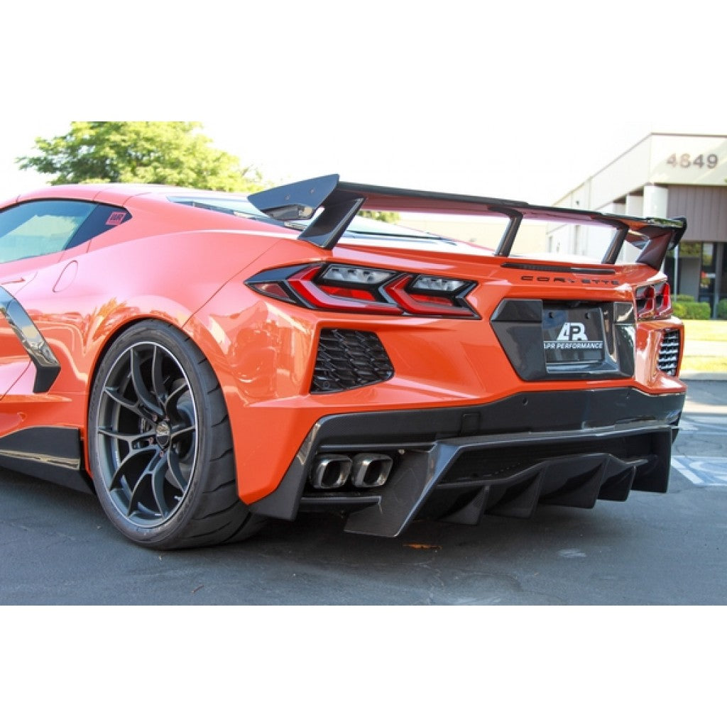 Carbon Fiber Rear High Wing- Chevrolet C8 Corvette Stingray