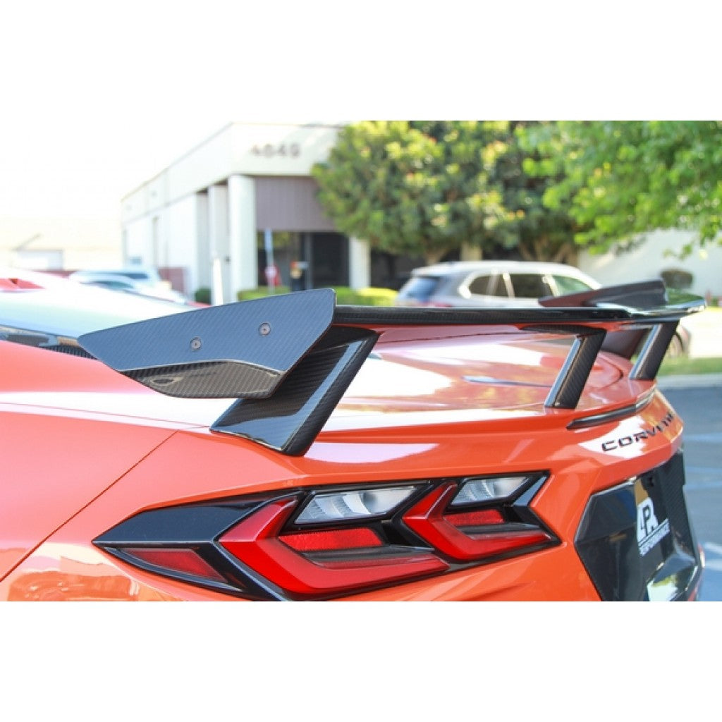 Carbon Fiber Rear High Wing- Chevrolet C8 Corvette Stingray