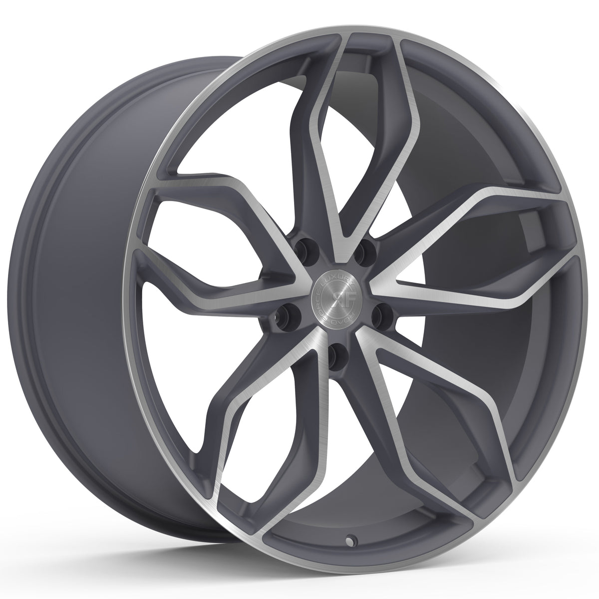 RoadForce Luxury RF17 Satin Gunmetal Finish with Machined Face — photo 1