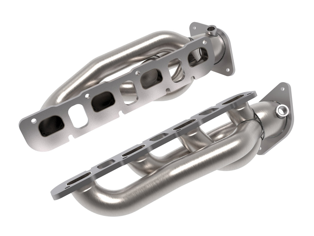 aFe Power Twisted Steel 304 Stainless Steel Short Tube Header — RAM 1500 TRX 21-24 V8-6.2L (sc) — 48-32030