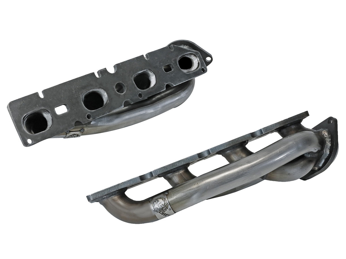 aFe Power Twisted Steel 409 Stainless Steel Short Tube Header — Dodge/RAM 1500 09-18/RAM 1500 Classic 19-24 V8-5.7L HEMI — 48-42001-1