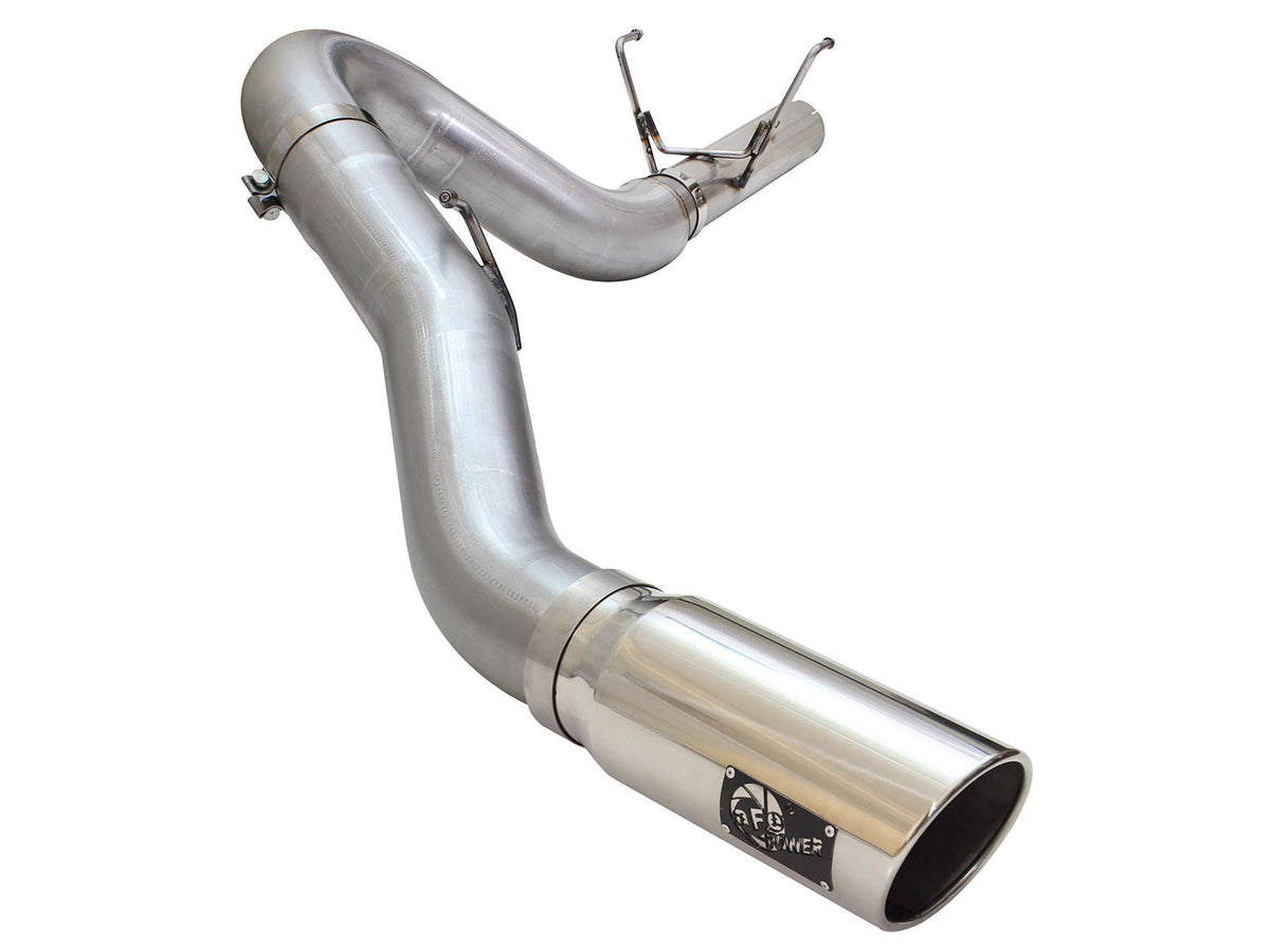 aFe Power ATLAS 5 IN Aluminized Steel DPF-Back Exhaust System — Dodge RAM Diesel Trucks 13-18 L6-6.7L (td) — 49-02051-1P