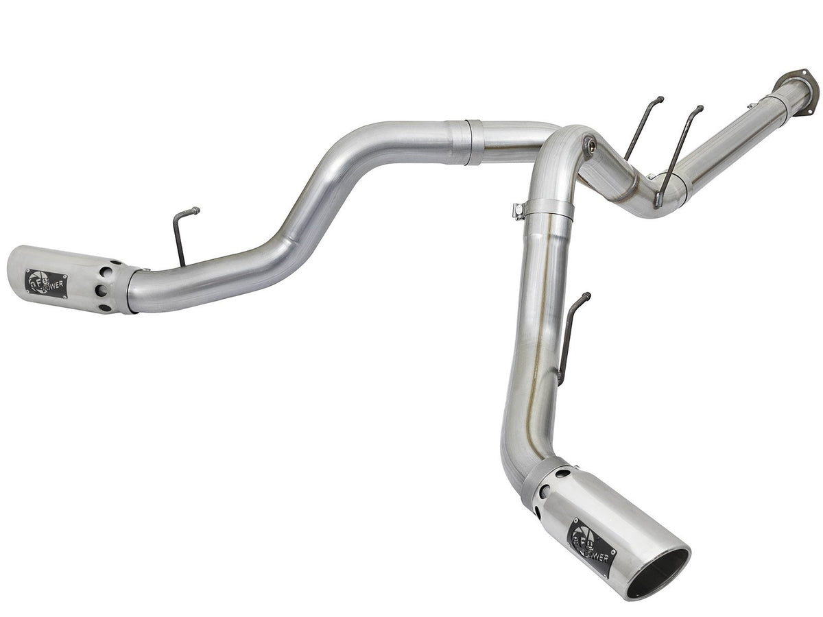 aFe Power ATLAS 4 IN Aluminized Steel DPF-Back Exhaust System — Ford Diesel Trucks 17-26 V8-6.7L (td) — 49-03092-P