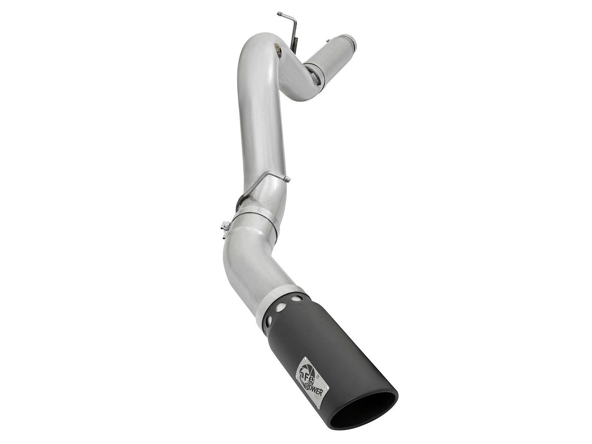 aFe Power ATLAS 5 IN Aluminized Steel DPF-Back Exhaust System — GM Diesel Trucks 2016 V8-6.6L (td) LML — 49-04081-B