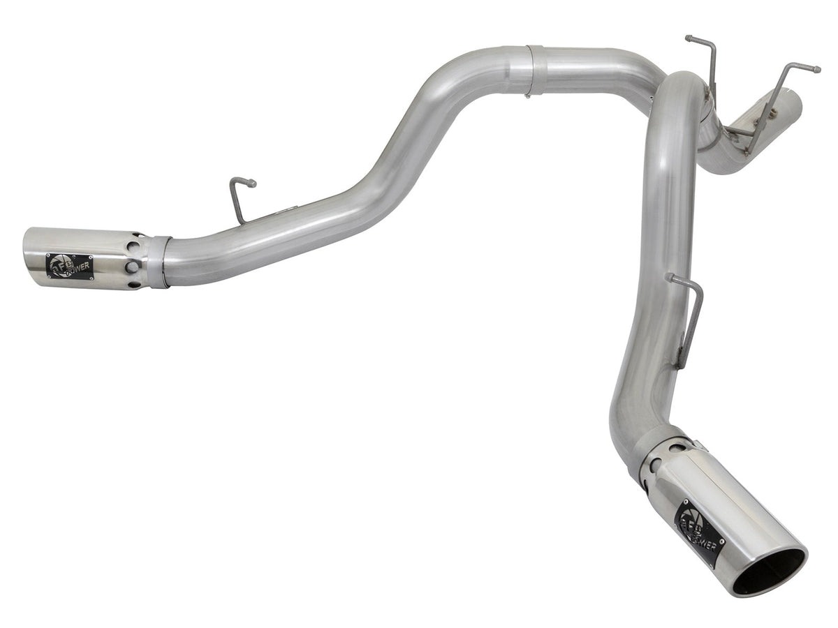 aFe Power ATLAS 4 IN Aluminized Steel DPF-Back Exhaust System — GM Diesel Trucks 17-19 V8-6.6L (td) L5P — 49-04086-P