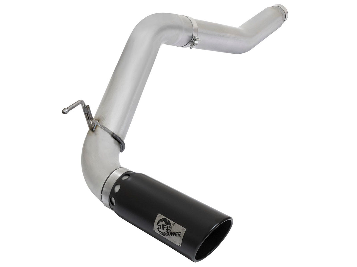 aFe Power ATLAS 5 IN DPF-Back Aluminized Steel Exhaust System w/ Black Tip — Nissan Titan XD 16-19 V8-5.0L (td) — 49-06112-B