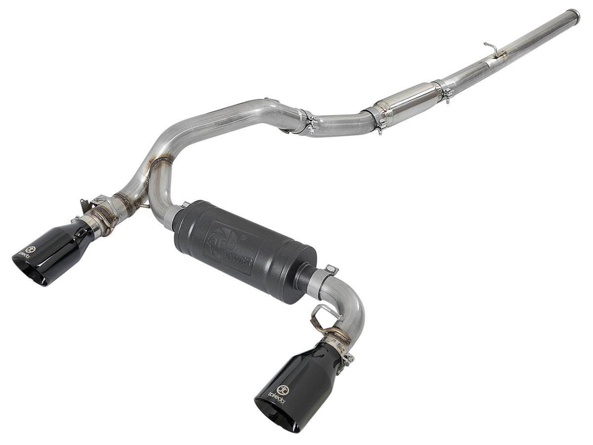 aFe Power Takeda 3 IN 304 Stainless Steel Cat-Back Exhaust System — Ford Focus RS 16-18 L4-2.3L (t) — 49-33103-B