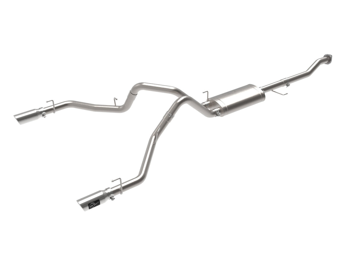 aFe Power Vulcan Series 3 IN 304 Stainless Steel Cat-Back Exhaust System w/ Polished Tip — Ford F-150 15-20 V8-5.0L — 49-33130-P