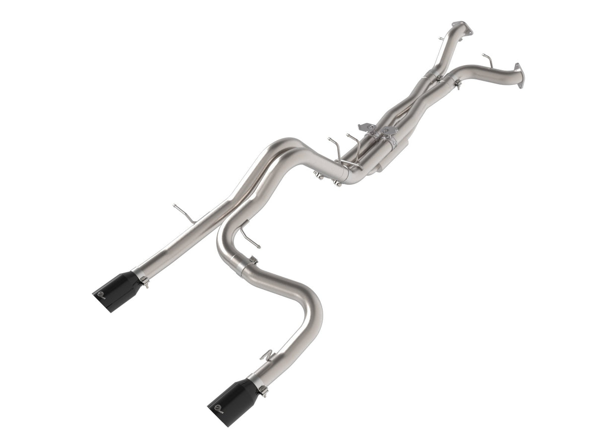 aFe Power Vulcan Series 3 IN 304 Stainless Steel Cat-Back Exhaust System w/ Black Tip — Ford Bronco Raptor 22-26 V6-3.0L (tt) — 49-33154-B