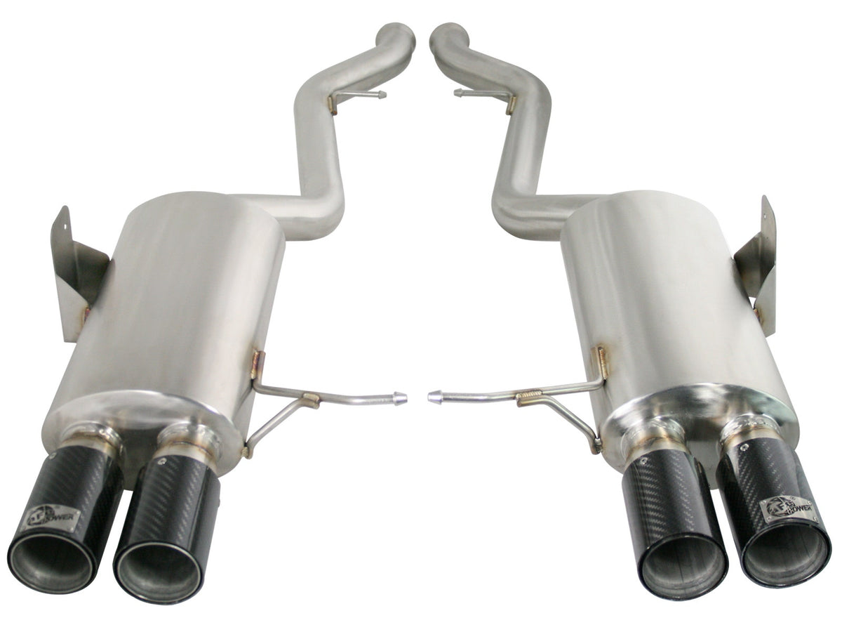 aFe Power MACH Force-Xp 2-1/2 IN 304 Stainless Steel Cat-Back Exhaust System — BMW M3 (E90/92/93) 08-13 V8-4.0L S65 — 49-36312-C