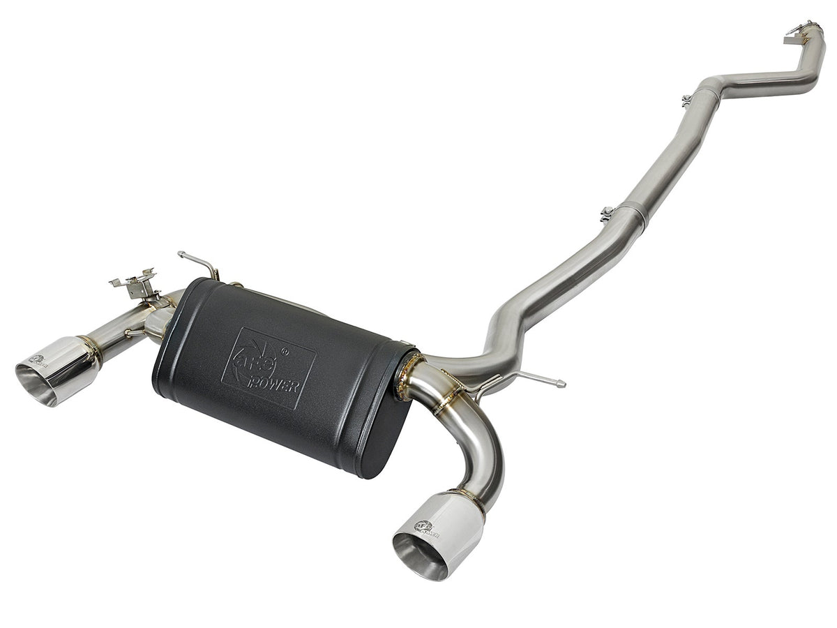 aFe Power MACH Force-Xp 3 IN to 2-1/2 IN 304 Stainless Steel Cat-Back Exhaust System — BMW 340i (F30) /440i (F32/33) 16-20 L6-3.0L (t) B58 — 49-36334-P