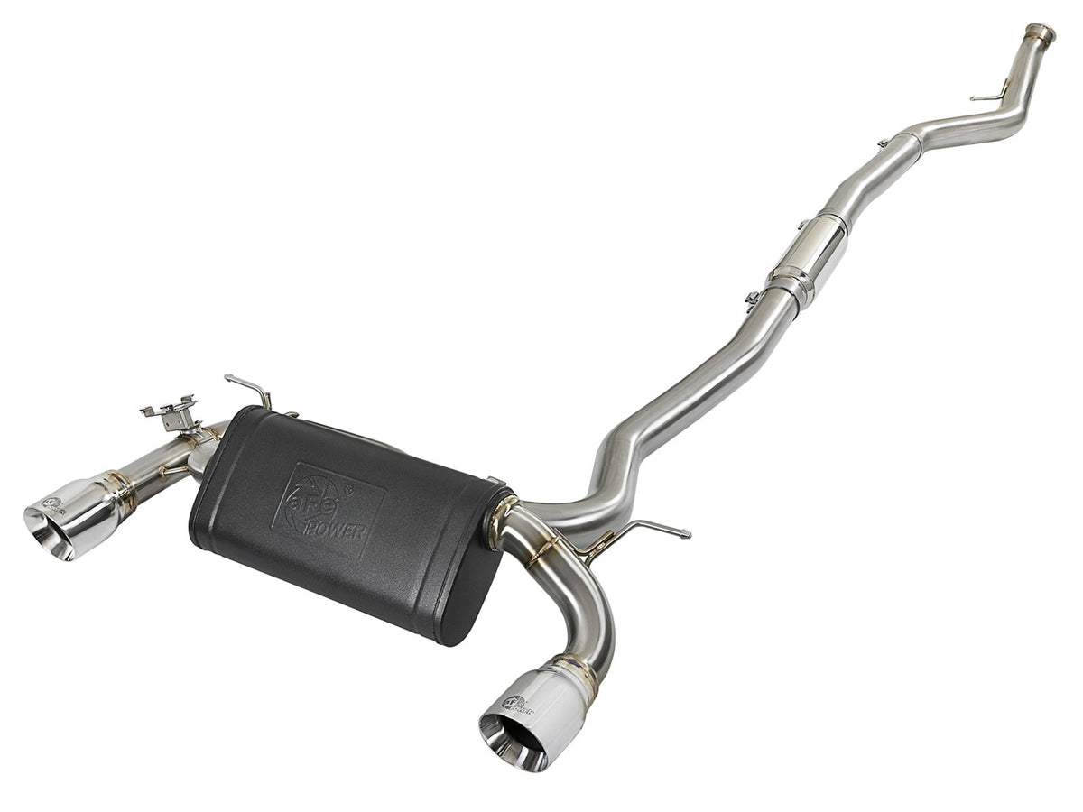 aFe Power MACH Force-Xp 3 IN to 2-1/2 IN 304 Stainless Steel Cat-Back Exhaust System — BMW 335i (F30) 12-15 / 435i (F32/F33) 14-16 L6-3.0L (t) N55 — 49-36340-P