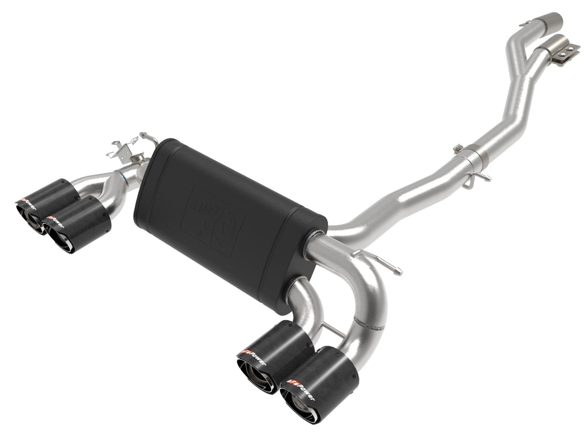 aFe Power MACH Force-Xp 3 IN to 2-1/2 IN 304 Stainless Steel Cat-Back Exhaust System — BMW M2 Competition (F87) 19-21 L6-3.0L (tt) S55 — 49-36350-C